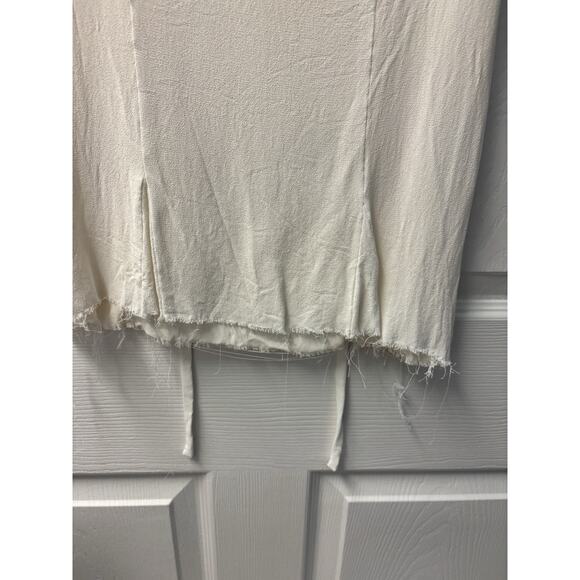 Reformation Cream Baby Doll Blouse Lace Detail 4P - Picture 3 of 6